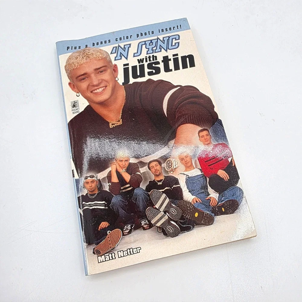 2 Vintage NSYNC Books Matt Netter Tearin Up the Charts & With Justin Timberlake
